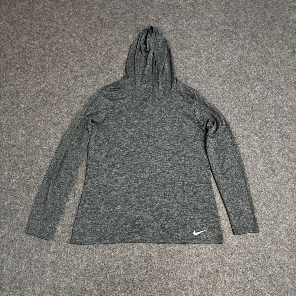Nike Dri Fit Legend Training Hoodie Women’s Large Lightweight Gray